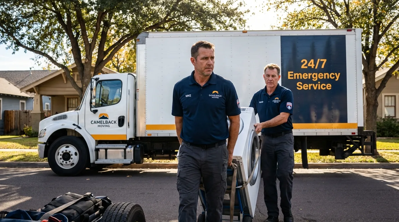 CamelBack Moving crew loading furniture in East Dublin, GA